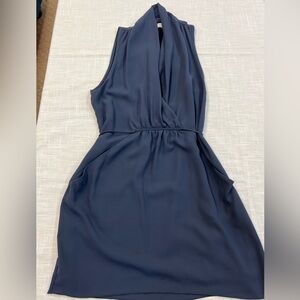 Navy Sleeveless Mini Dress